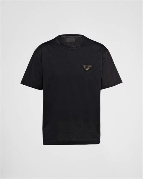 prada heart t shirt|Prada shirt black cettire.